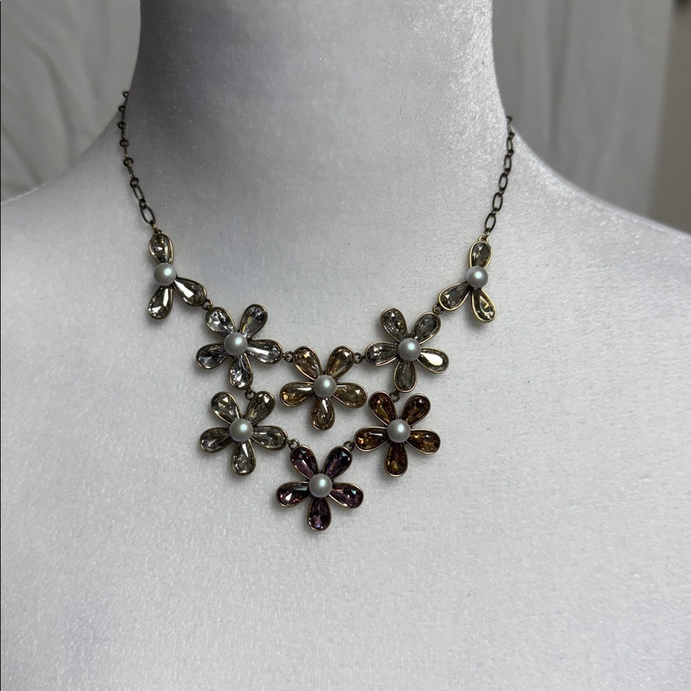 Touchstone Crystal Floral Swarovski Garden Envy Necklace - Picture 2 of 5